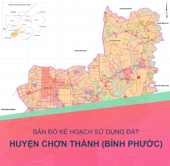 Bản đồ KHSDĐ huyện Chơn Thành (Bình Phước) cập nhật mới nhất